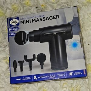 BRAND NEW IN BOX Sealy Handheld Deep Tissue Mini Massager Gun